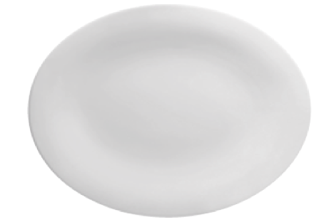 Collezione neve - bone china - piatto ovale